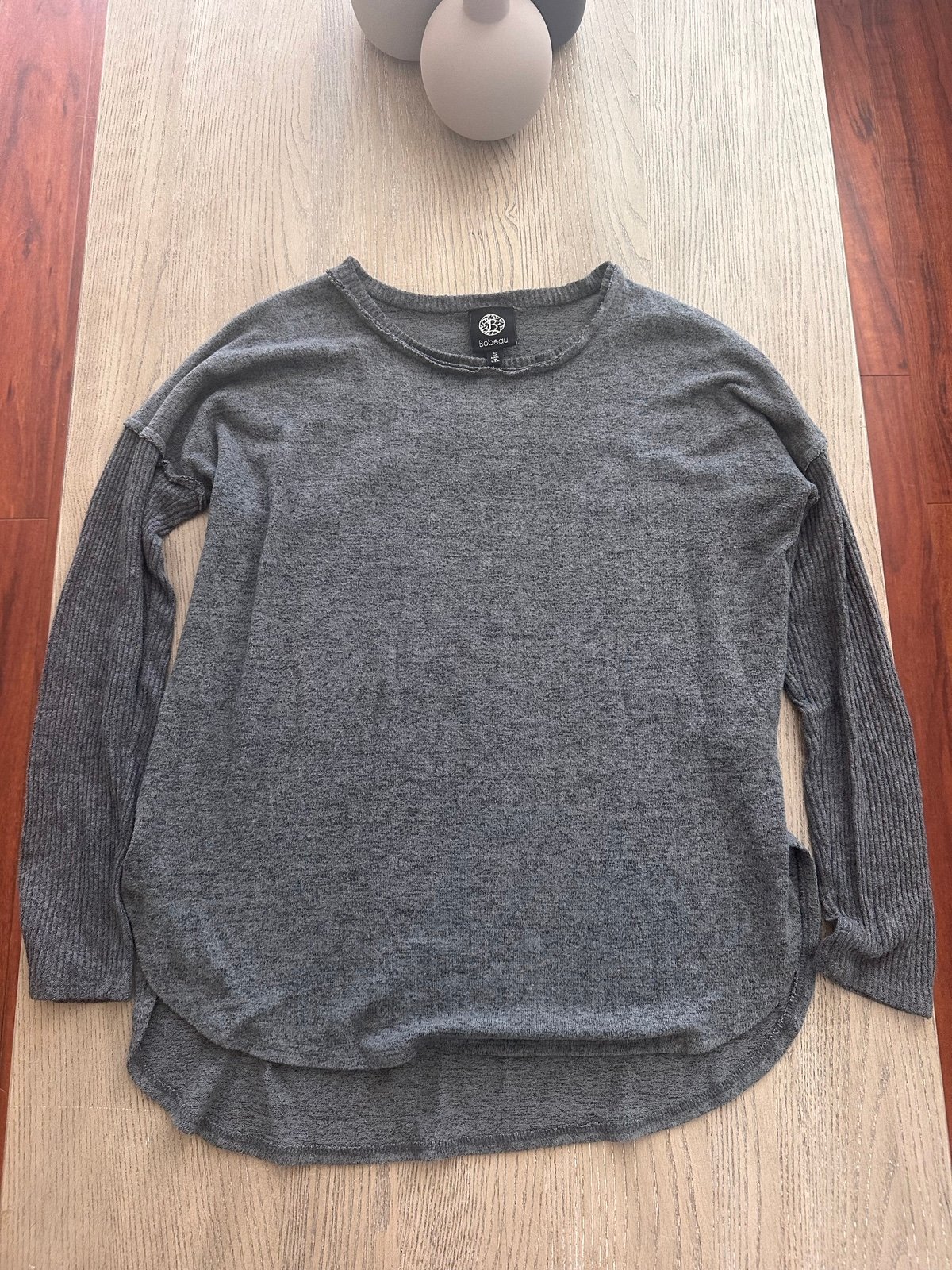 Discounted Bobeau Gray Long sleeve Thermal sweater soft size small innzoneUi US Sale
