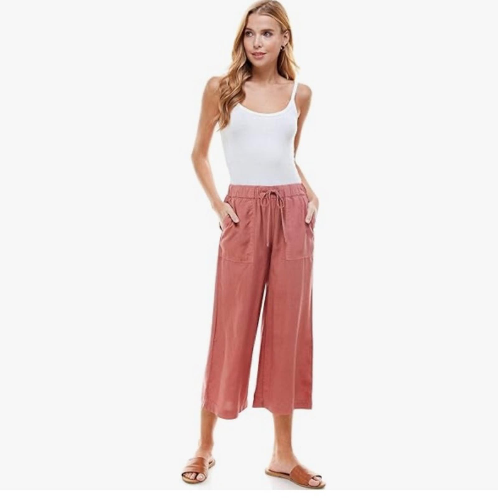 high discount Thread & Supply Women´s Wide Leg Crop Pants Size Extra Large IyZUZWTlv on sale