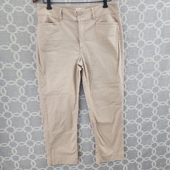 High quality EUC Loft Chino Straight Crop Khaki Women´s Pants 6 NB3BjVzSs for sale