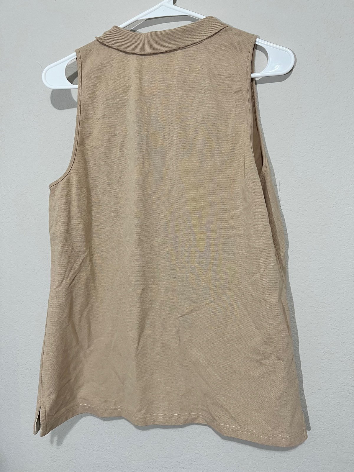 Special offer  Talbots Tank Top Button V Neck Top in Tan Light Brown GXt6gS7CI Great