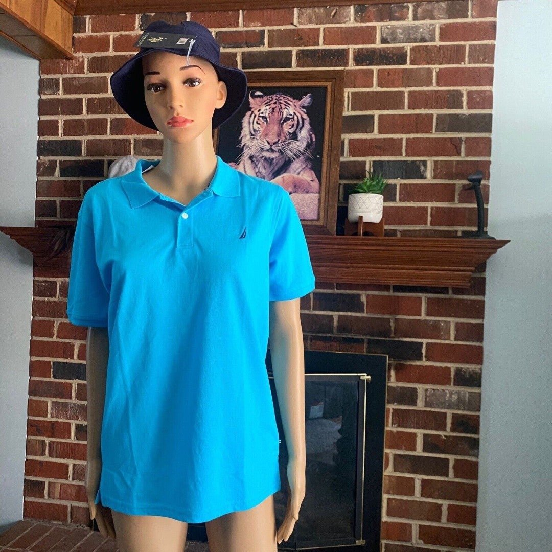 Comfortable Nautica Polo T-Shirt Blue Womens XLarge (18