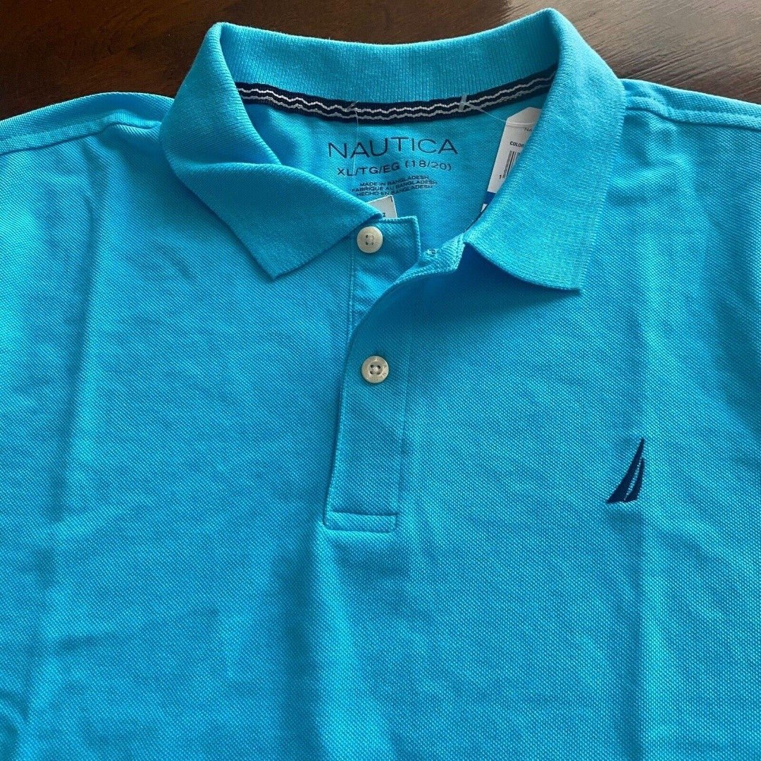 Comfortable Nautica Polo T-Shirt Blue Womens XLarge (18-20) Short Sleeve Cotton PhOK0JVNi Online Exclusive