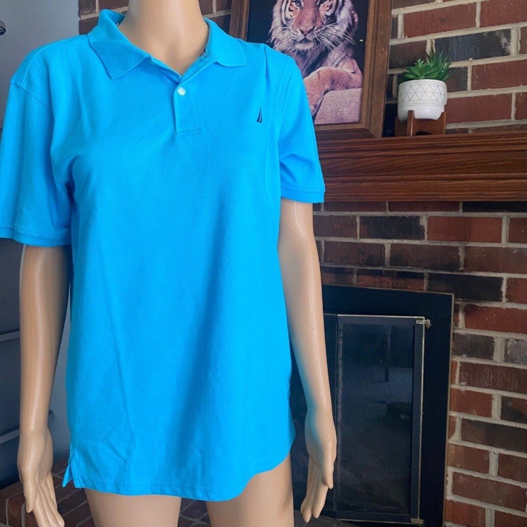 Comfortable Nautica Polo T-Shirt Blue Womens XLarge (18-20) Short Sleeve Cotton PhOK0JVNi Online Exclusive