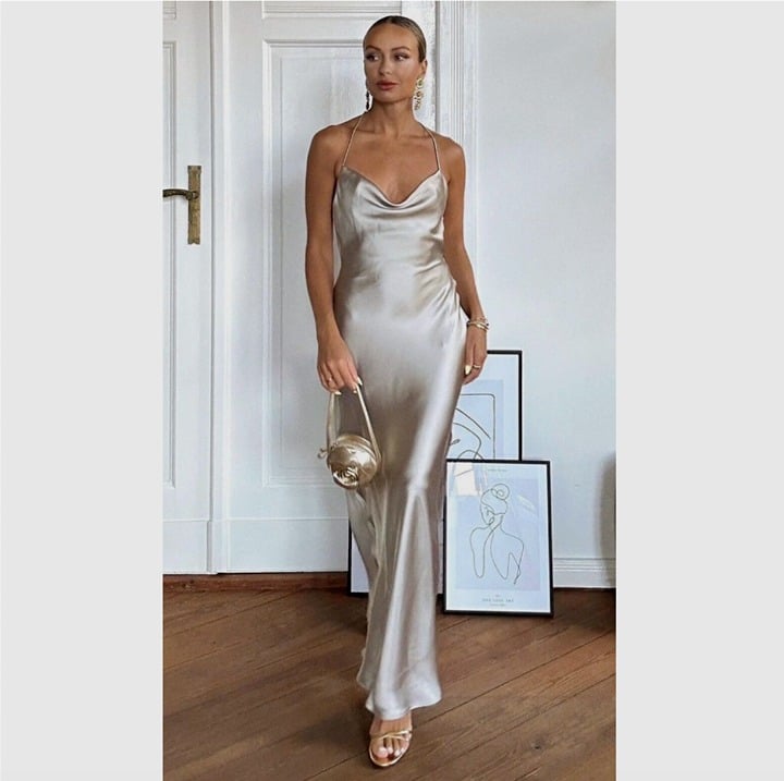 Special offer  Zara maxi gown Fp6S3DKMO outlet online shop