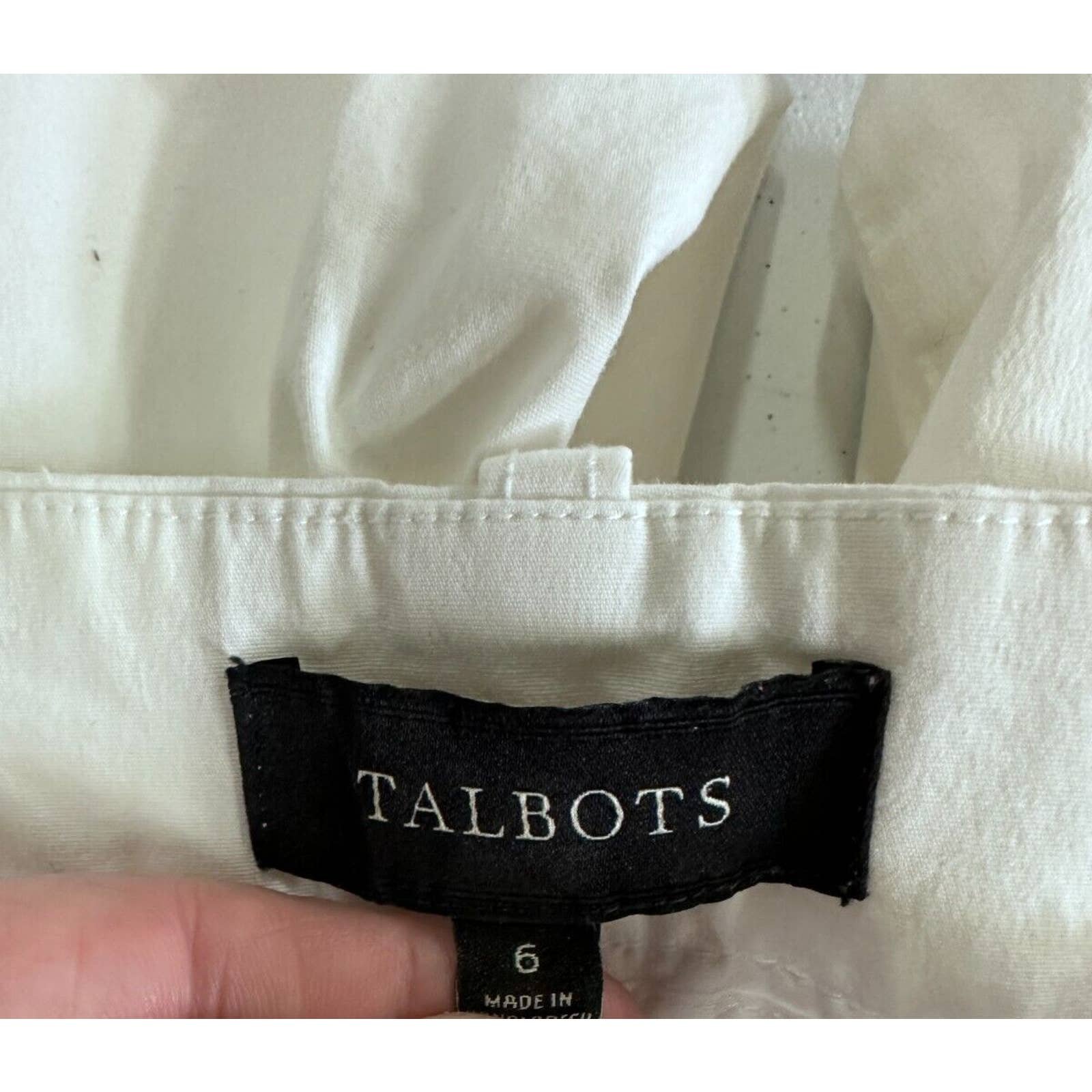 Amazing Talbots Pants Womens 6 White Heritage Lightweight Summer Capri Drawstring Ladies IV5sy6xWn Low Price