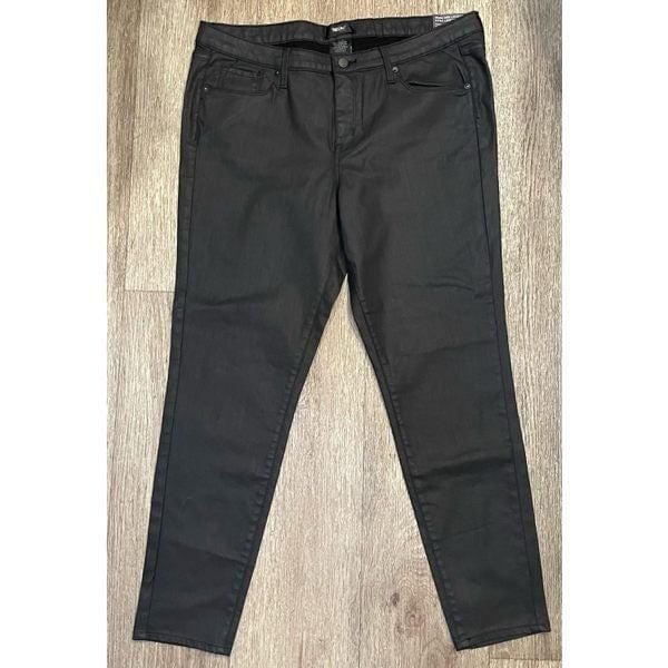 Discounted Mossimo Black Denim Mid Rise 16 Stretch Pant