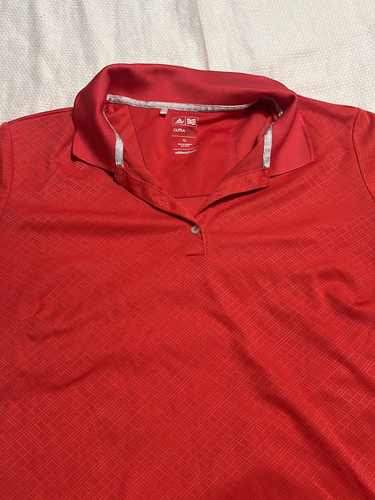 Discounted ADIDAS GOLF CLIMACOOL POLO SHIRT Red XL HCaqCXMrn Counter Genuine 