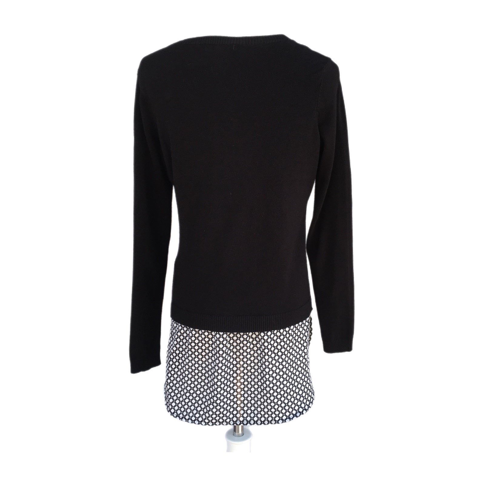 Classic Adrianna Papell Twofer Layered Sweater Shirttail Black Women Small Dark Academia pND3TSdlG Cheap