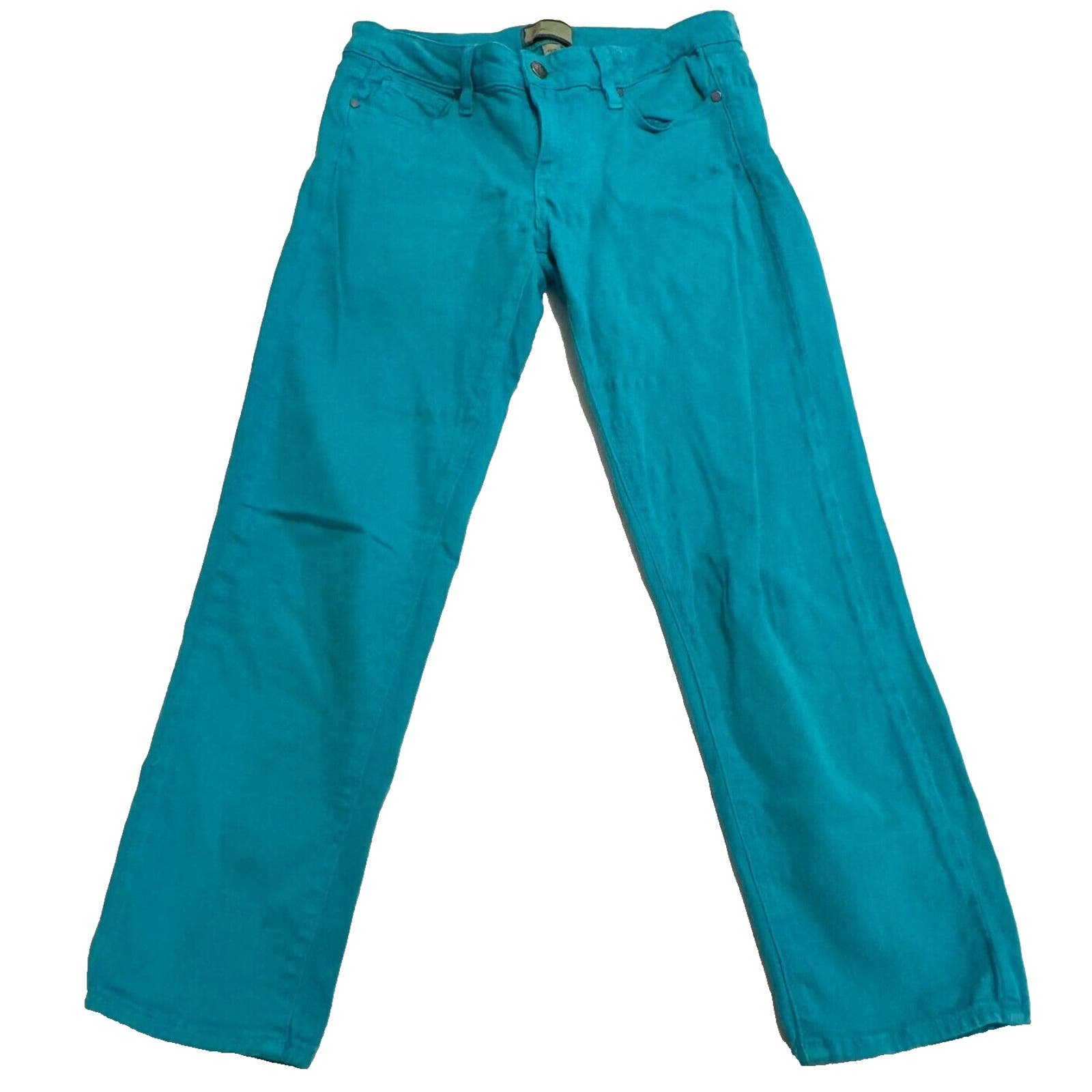 save up to 70% Paige Jeans Women´s 27 Roxie Capri Stretch Denim *Upside down label* Turquoise IvwF7MH8E Great