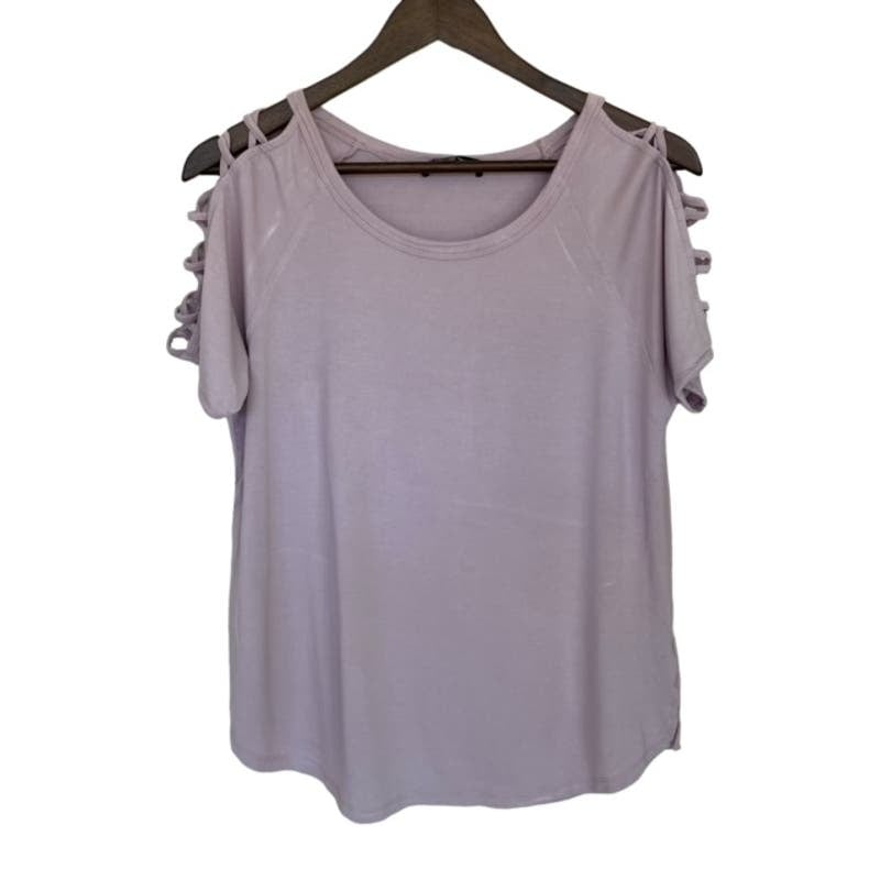 where to buy  August Silk Mauve Short Sleeve Top - XL -