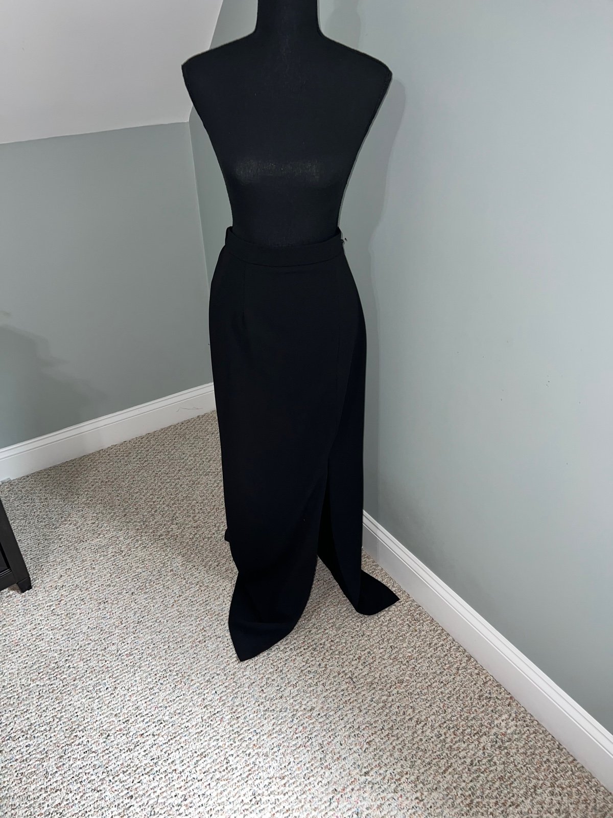 Buy Adrianna Papell Black Formal Maxi Skirt with slit size 10 GWagOfo36 Store Online