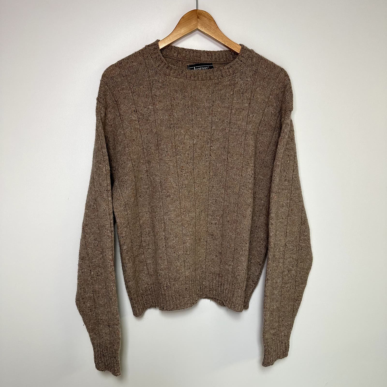 Simple 90 Vintage Knit Sweater Jantzen Made in USA Light Pink-Gray PbHSdIFKZ Store Online