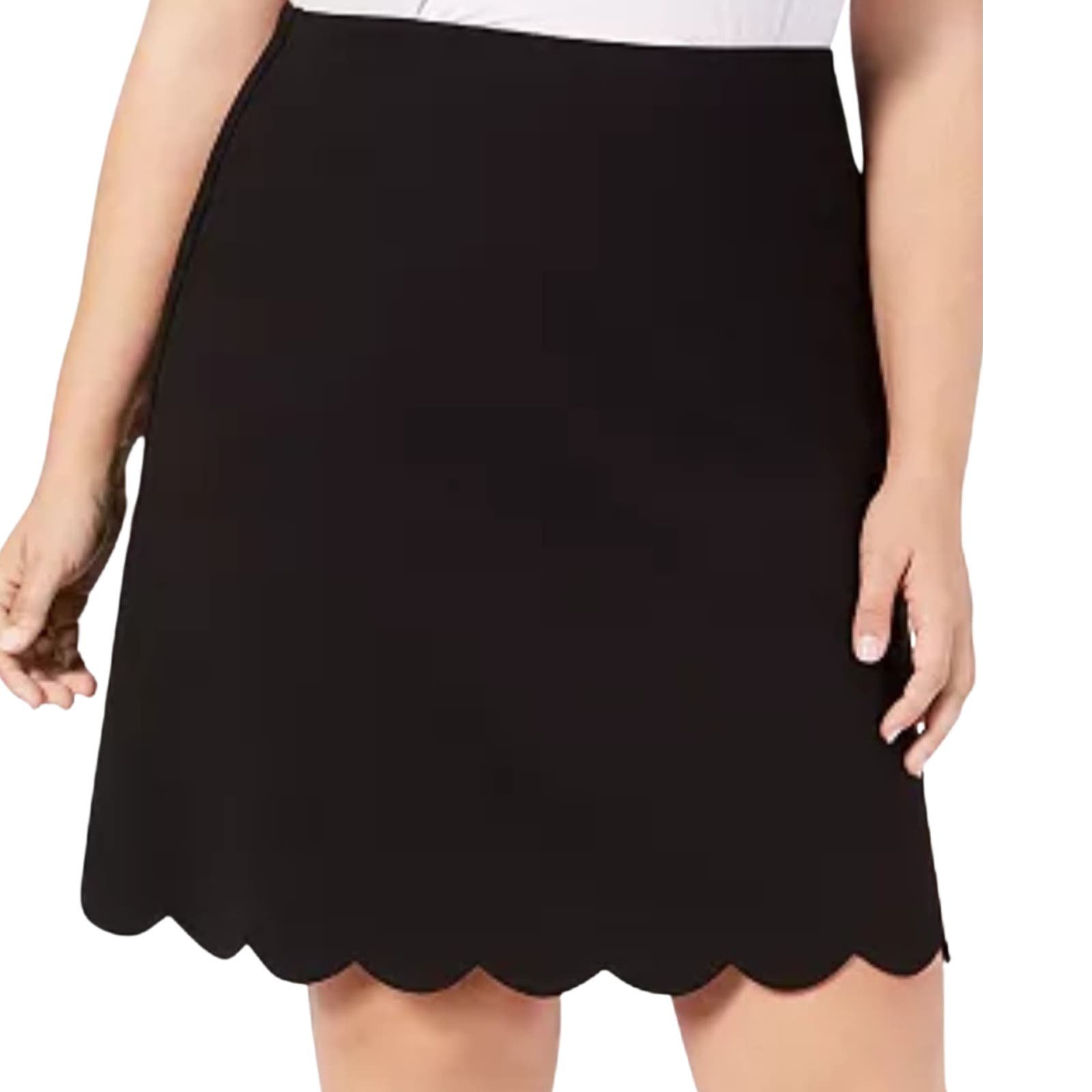 Fashion Trendy Scalloped A-Line Skirt Size 2X New with 