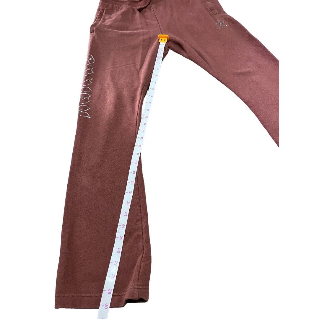 Amazing Adidas Y2K 90’s Women’s Brown Tracksuit Rhinestone Logo Bling Sweatpants Size M PPinLZPP6 hot sale