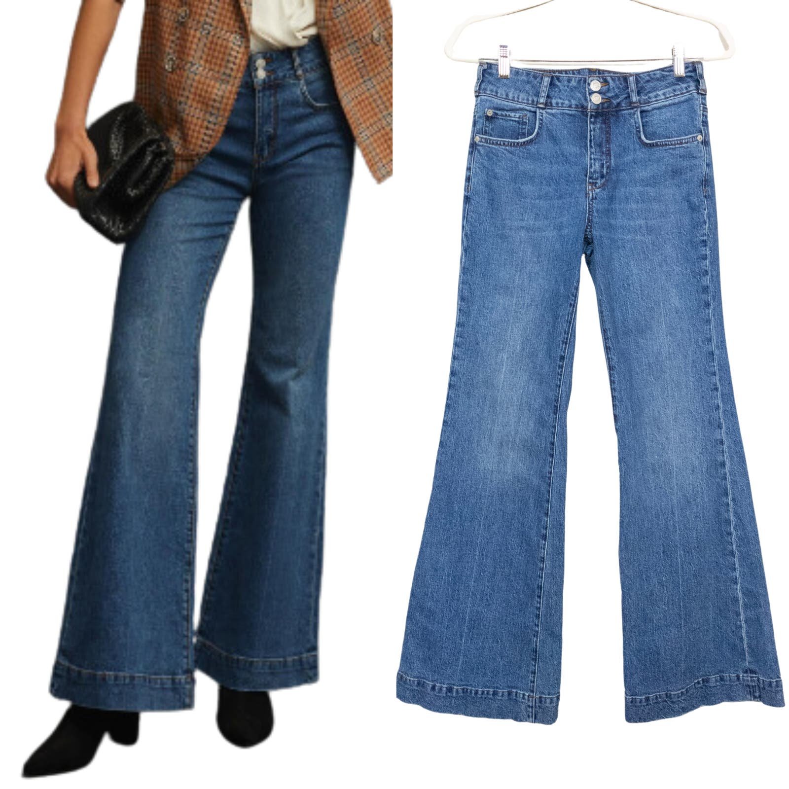 Perfect PILCRO Anthropologie Retro High Rise Flare Jeans Medium Wash Women´s 27 kHYyfsqr2 best sale