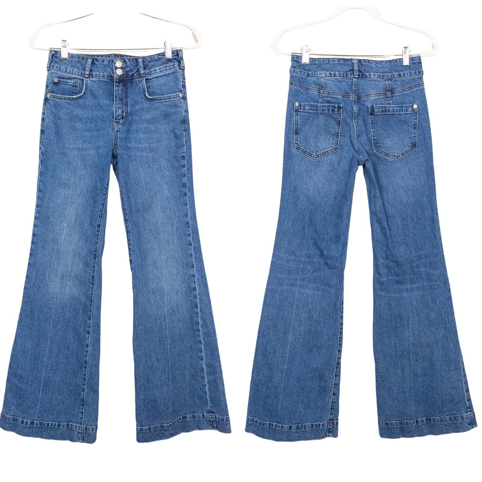 Perfect PILCRO Anthropologie Retro High Rise Flare Jeans Medium Wash Women´s 27 kHYyfsqr2 best sale