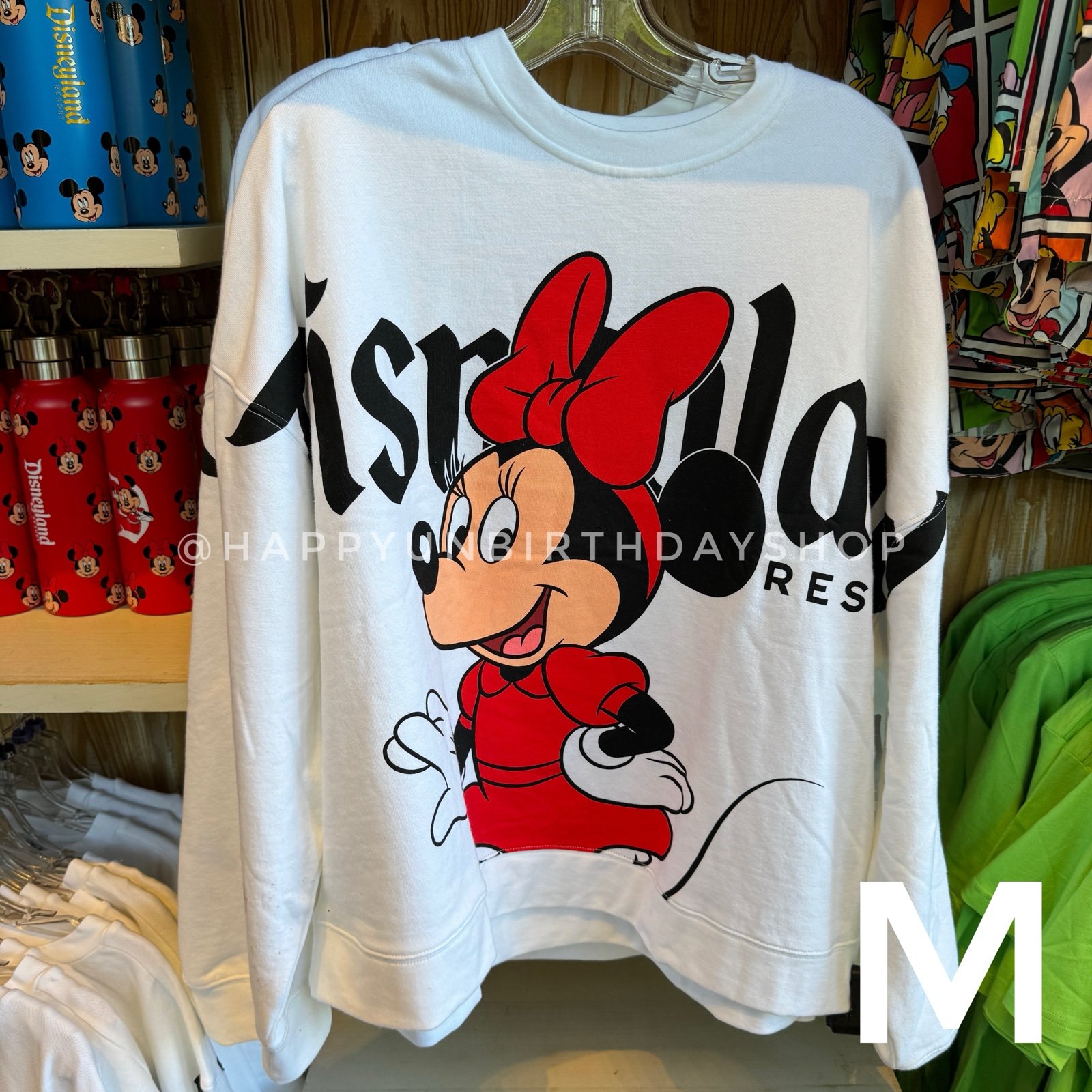 Custom Disney Parks Disneyland Minnie Mouse Sweatshirt 