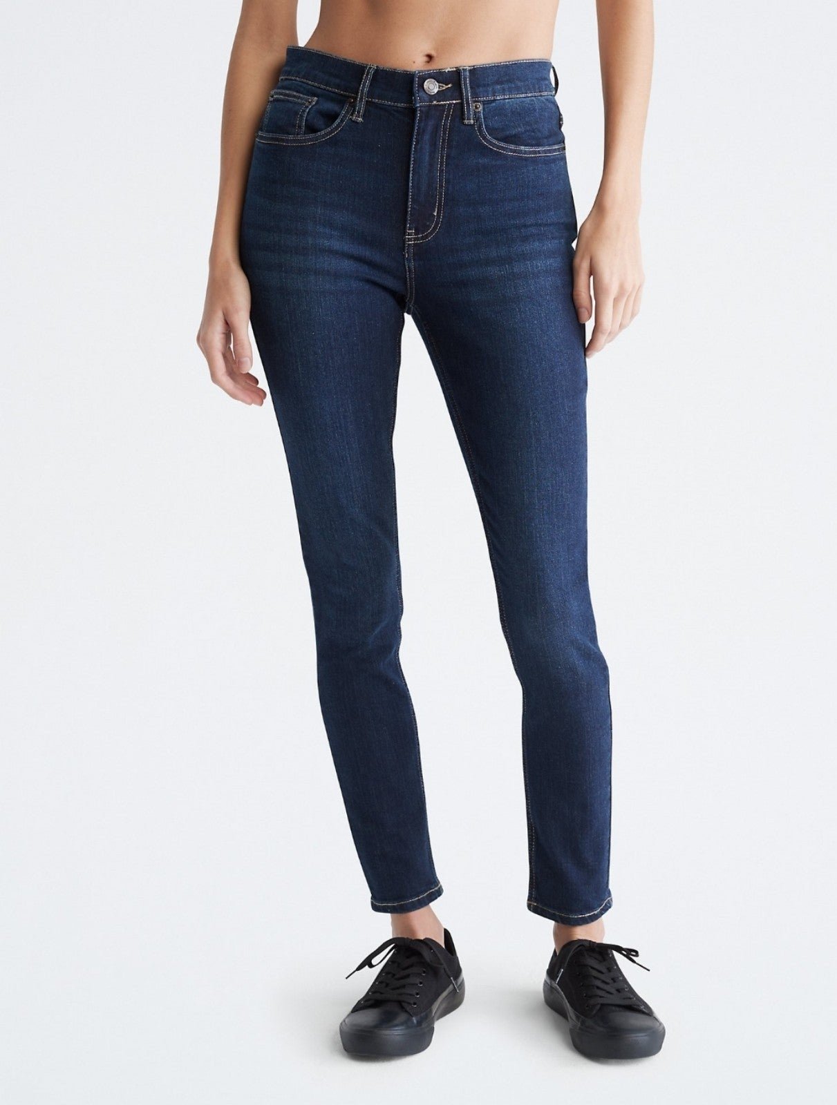 Elegant Skinny Fit High Rise Comfort Stretch Jeans nvV8