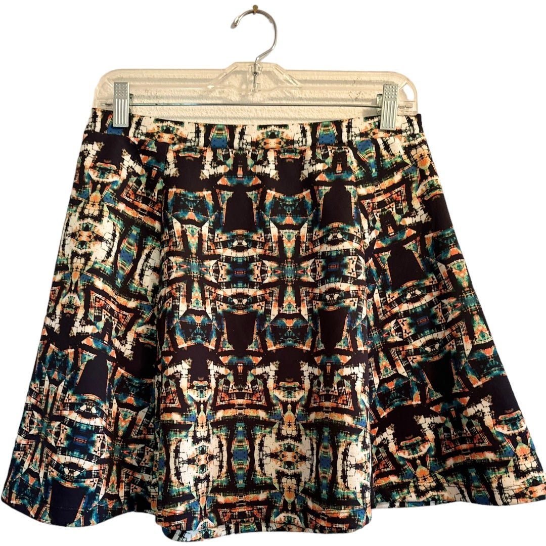Great Lily Rose Southwestern Abstract Style Mini Skirt,