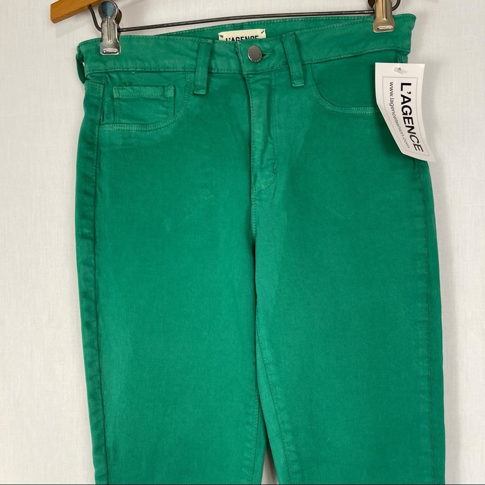 Stylish L’AGENCE Marguerite Green High Rise Skinny Jeans Size 25 NWT nbev8jYQr Cool