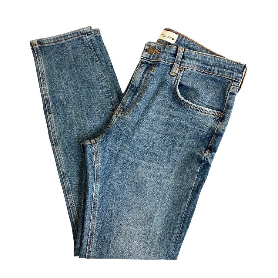 Elegant NEW Zara High Waist Denim Jeans Size 8 oZiuaPjg