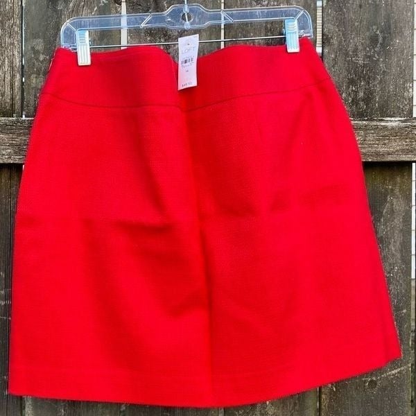 Authentic Loft Red Woven Mini Skirt NWT | 14 jlXprJgMW for sale