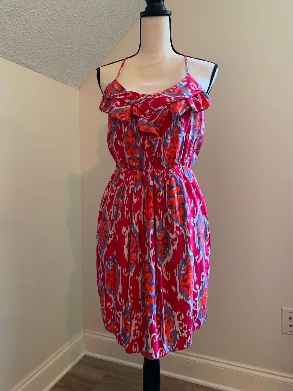 large selection Nell Couture Silk Summer Dress Sz. 4 fK