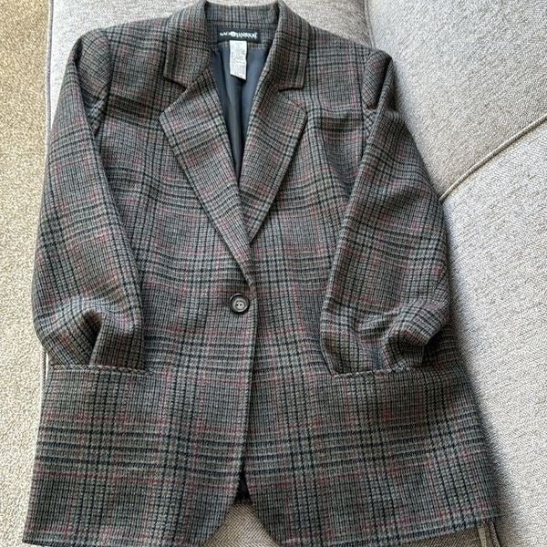 where to buy  Sag Harbor Vintage Women’s Wool Blend Single Button Classic Blazer Sz 14 Petite mOHROQfPz just buy it