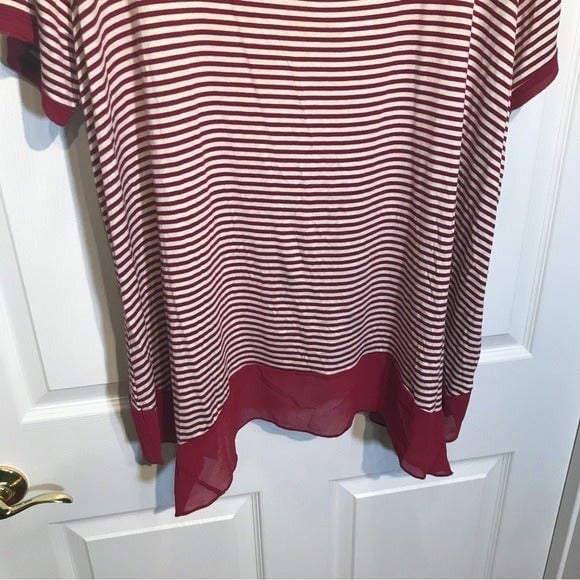 Cheap Delancey Studio Striped Short Sleeve Top On8bSOPDb well sale