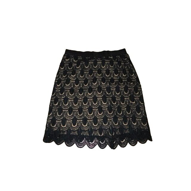 Discounted Ann Taylor Size 8 Black Lace Lined Gorgeous Skirt IAgpOkzD6 Cheap