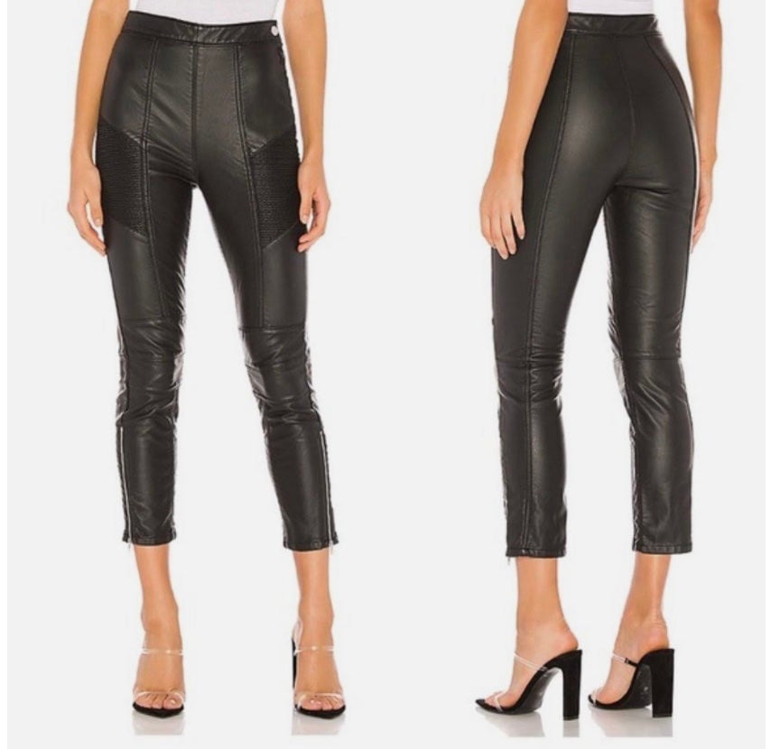 Promotions  Free People Kaelin Faux Leather High Waiste