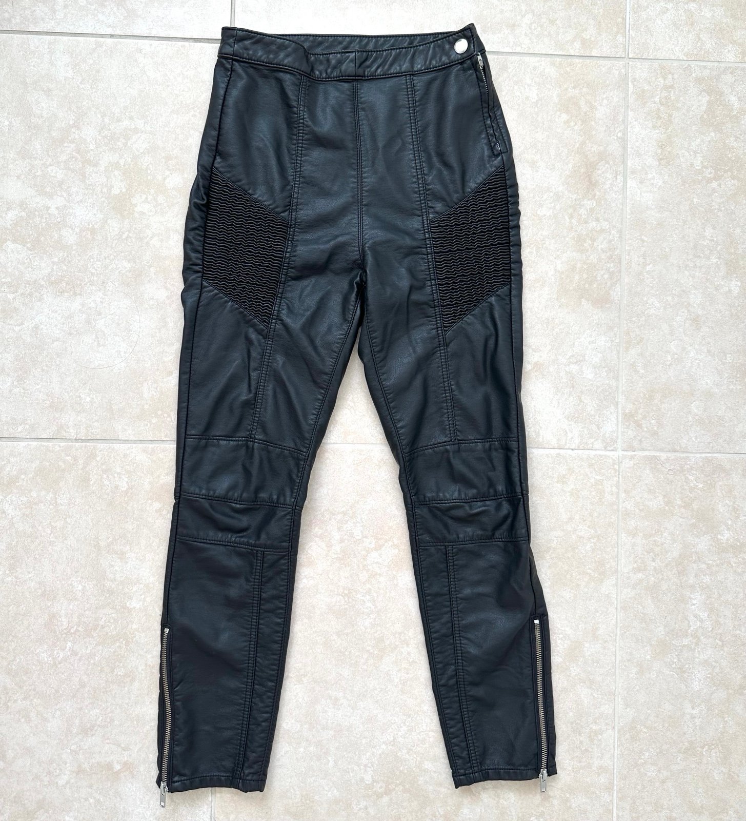 Promotions  Free People Kaelin Faux Leather High Waisted Moto Skinny Pants OzESMh3iy all for you