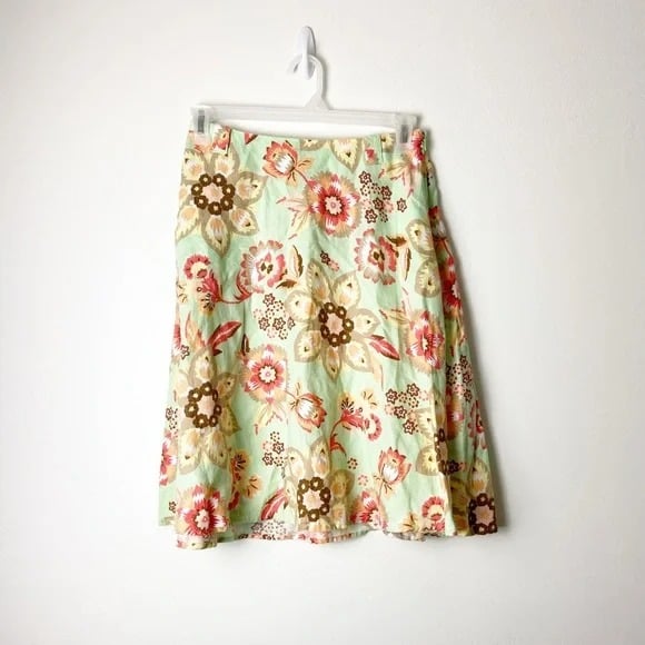 Gorgeous J JILL • Women’s Linen Fit & Flare Above The Knee Floral Print Skirt Size SP g3D09zLTr Everyday Low Prices
