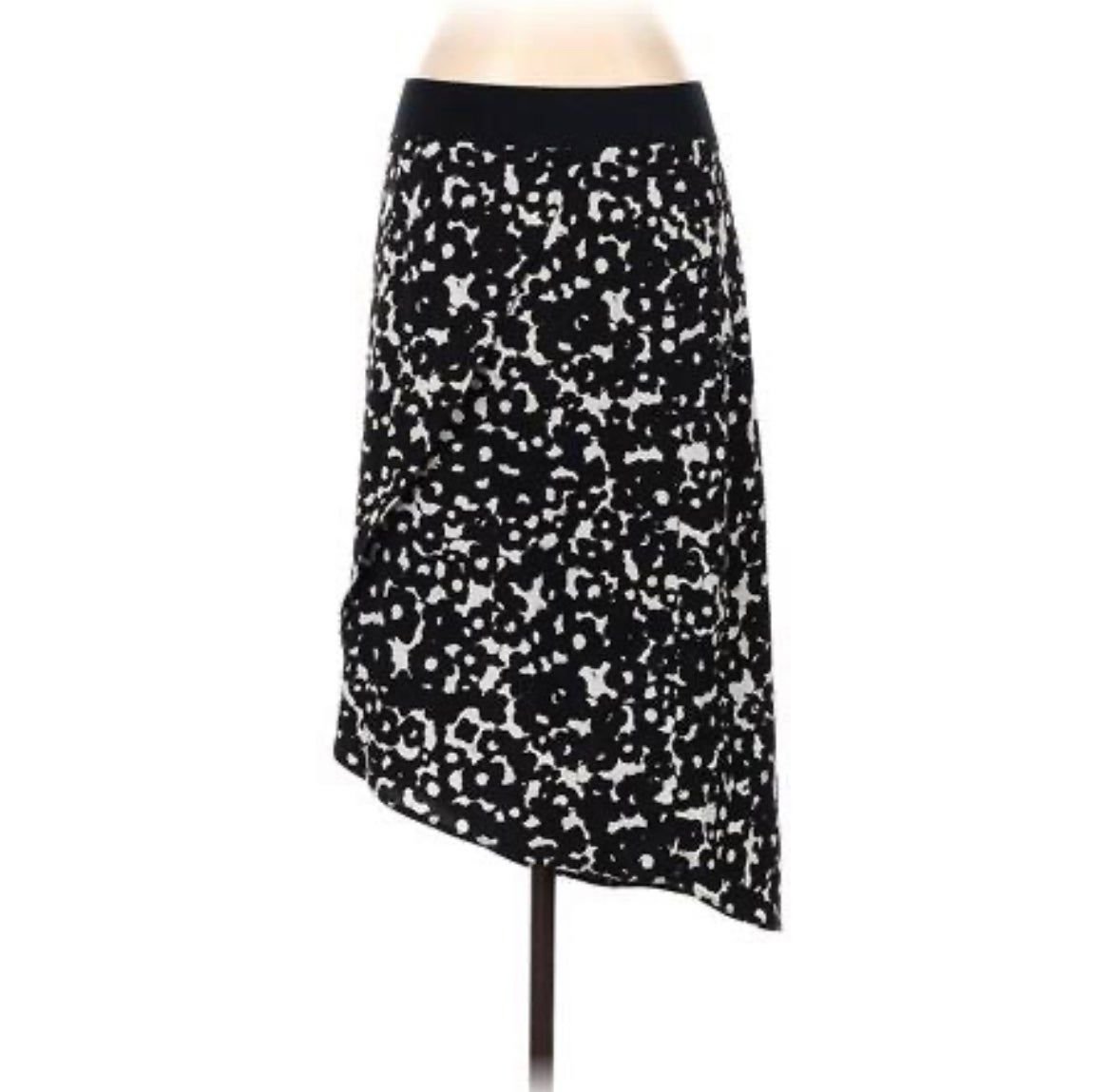 the Lowest price Women’s CAbi Dixon black and white high low midi skirt size medium style 5321 noMDZ3c0u Online Exclusive