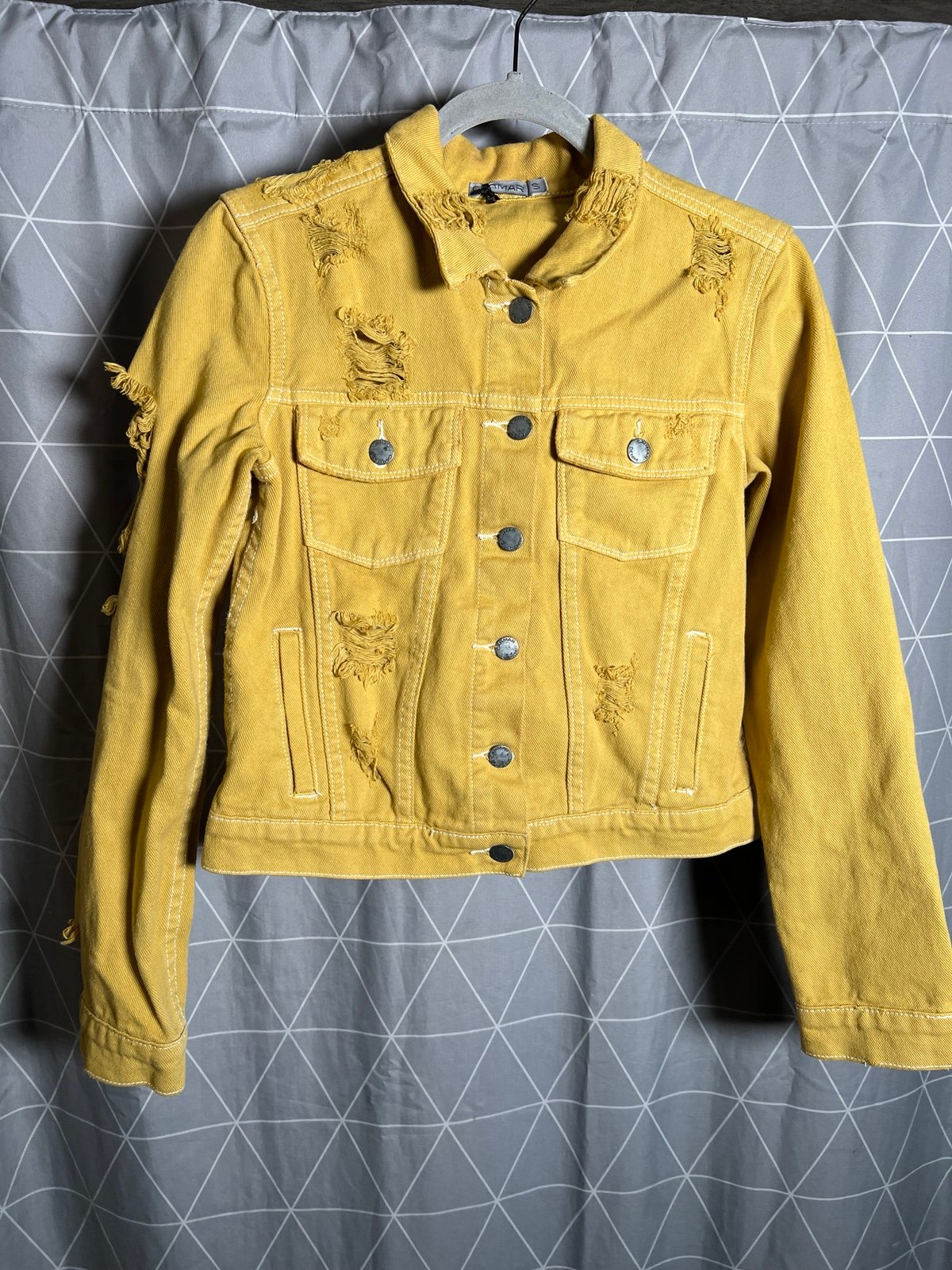 large discount Carmar Jean distressed Jacket- Small Fle