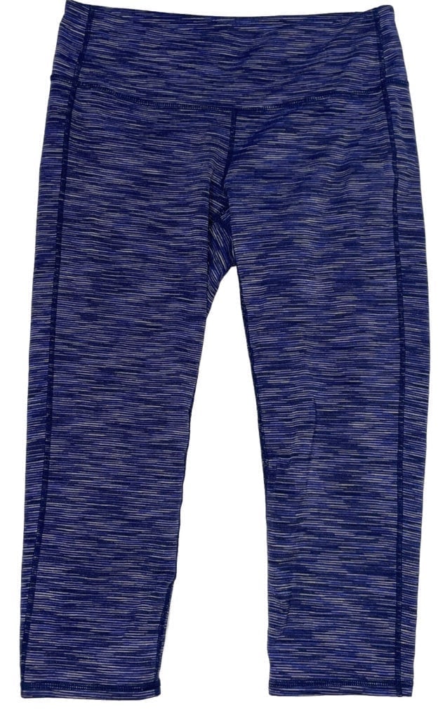 the Lowest price ATHLETA Energy Power Up Capri Crop Blue Space Dye Yoga Pants Size Med ngu8JF03w Factory Price