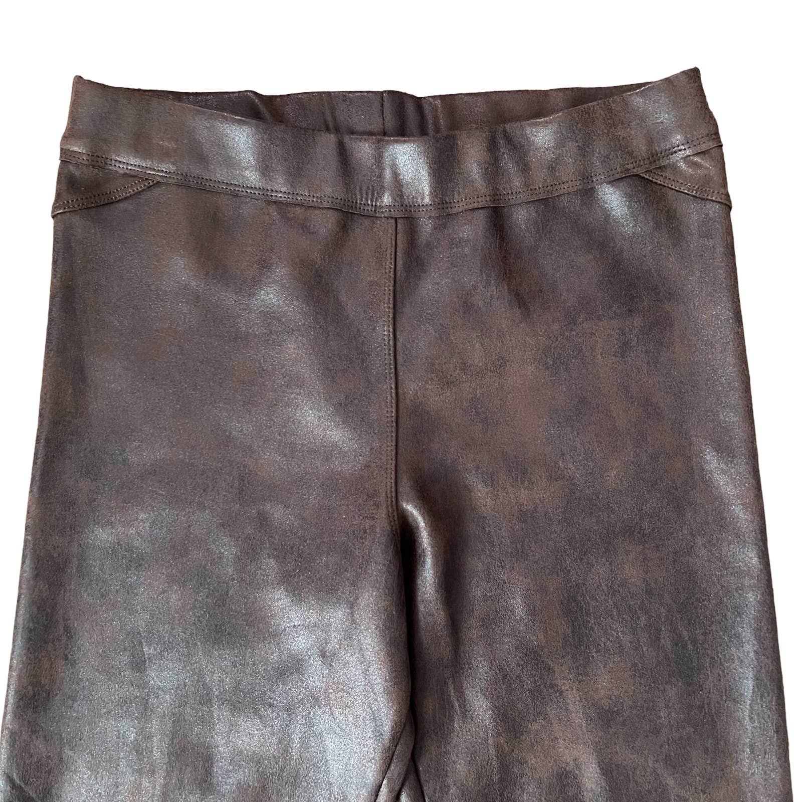 Nice New Max Studio Womens Brown Faux Leather Leggings PBpzpT5Eu Low Price