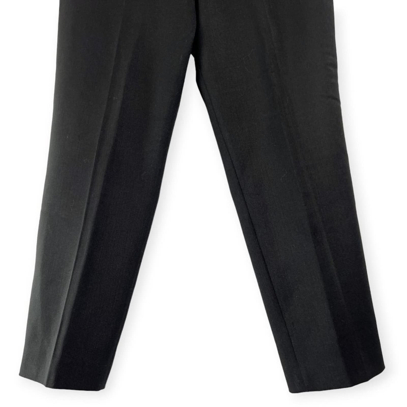 Promotions  THE FOLD LONDON Ultimate Wool Slim Leg High Rise Lined Trousers Womens 12 Black M0hiRS0Qd all for you