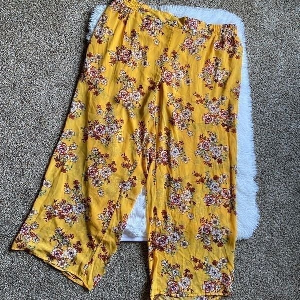 Cheap Torrid Pants Pull On Chiffon Floral Elastic Waist Yellow Wide Flowy Women’s 2X JW1VVQlBW outlet online shop