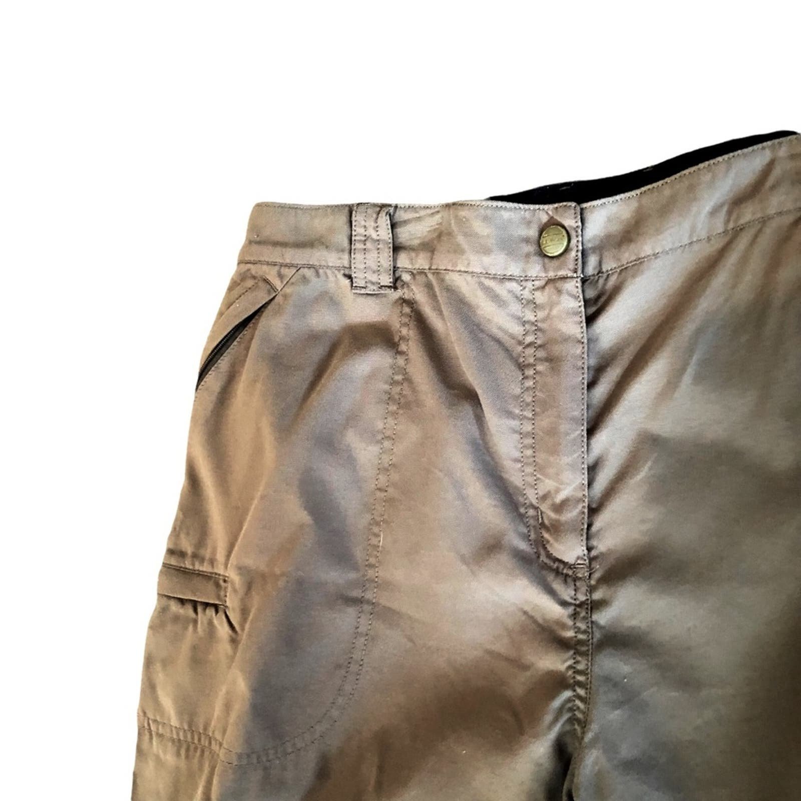Custom L.L. Bean outdoor shorts hiking camping Cargo 100% nylon Olive Green Army Large iRxEvAYia outlet online shop