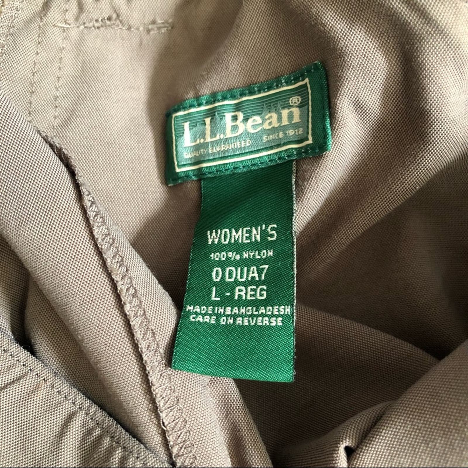 Custom L.L. Bean outdoor shorts hiking camping Cargo 100% nylon Olive Green Army Large iRxEvAYia outlet online shop