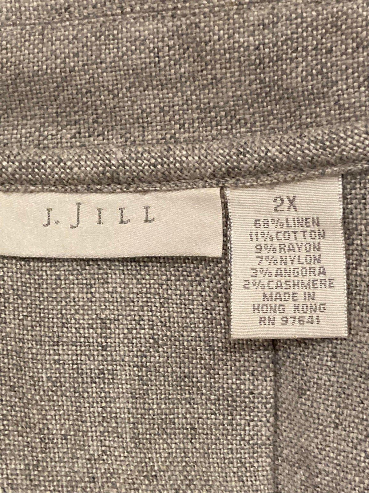 big discount J Jill Women’s Linen Blend Jacket Tan Button Front Lagenlook Oversized Size 2xl JJwSEN6ru US Outlet