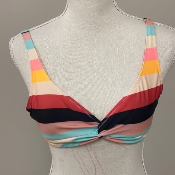 where to buy  Solid and Striped Multicolor bikini top Size L GHDu2fF7h US Outlet