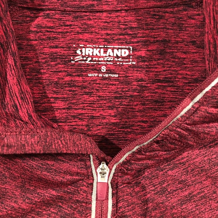 High quality KIRKLAND Signature Womens Sz S Heather Red 4-Way Stretch 1/4 Zip Pullover Jacket K54llAbWE Wholesale