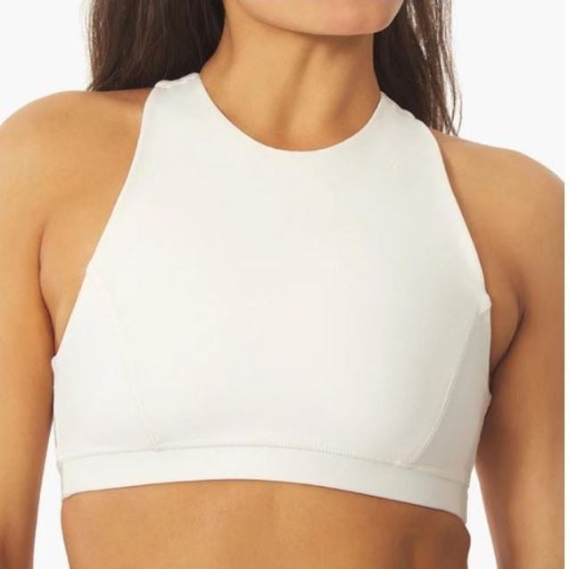 Comfortable WeWoreWhat Racerback Bra- Off White- Size X