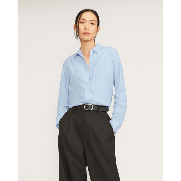 Exclusive Everlane Womens The Silky Cotton Relaxed Shir