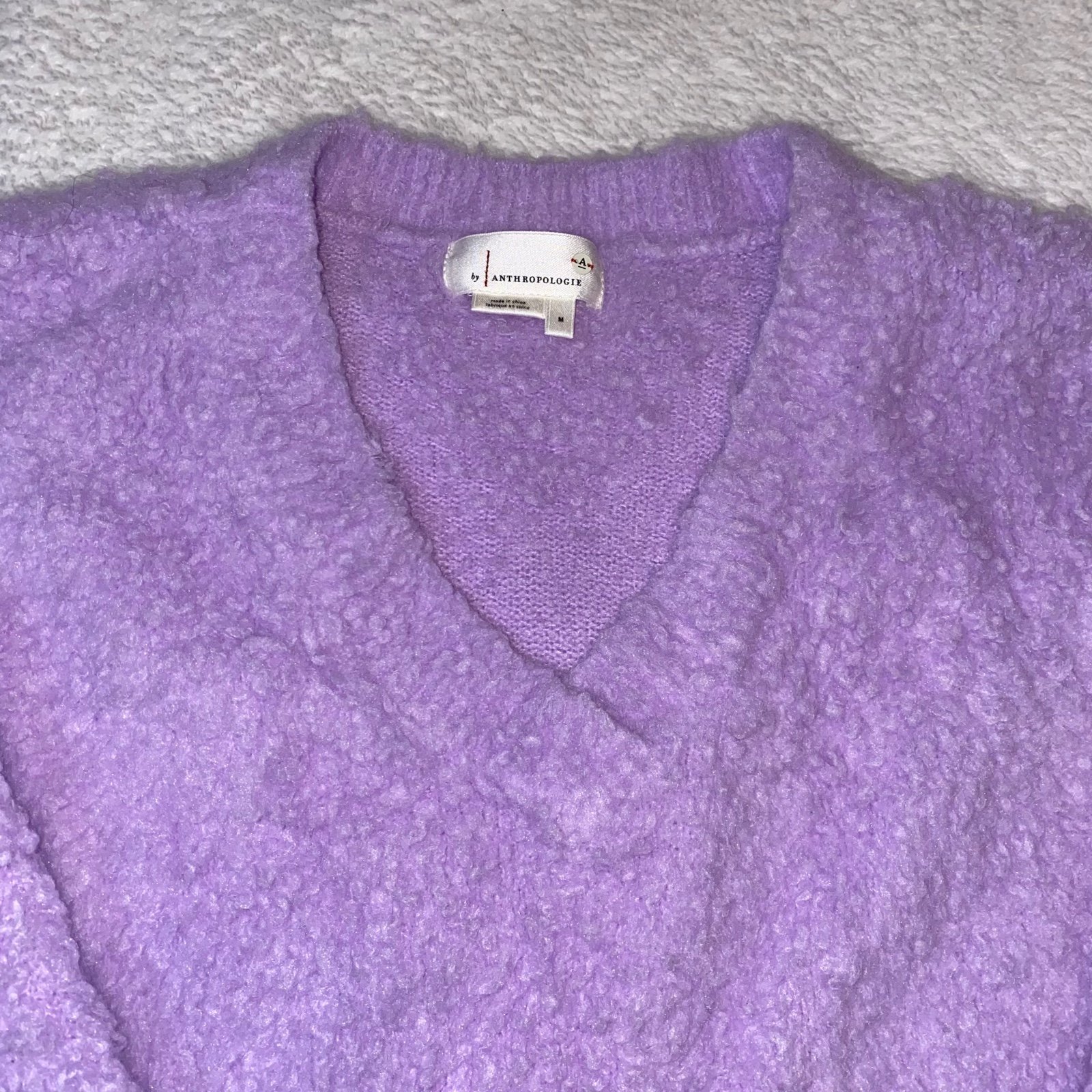 Comfortable anthropologie fuzzy vneck sweater pIqkal3mL hot sale