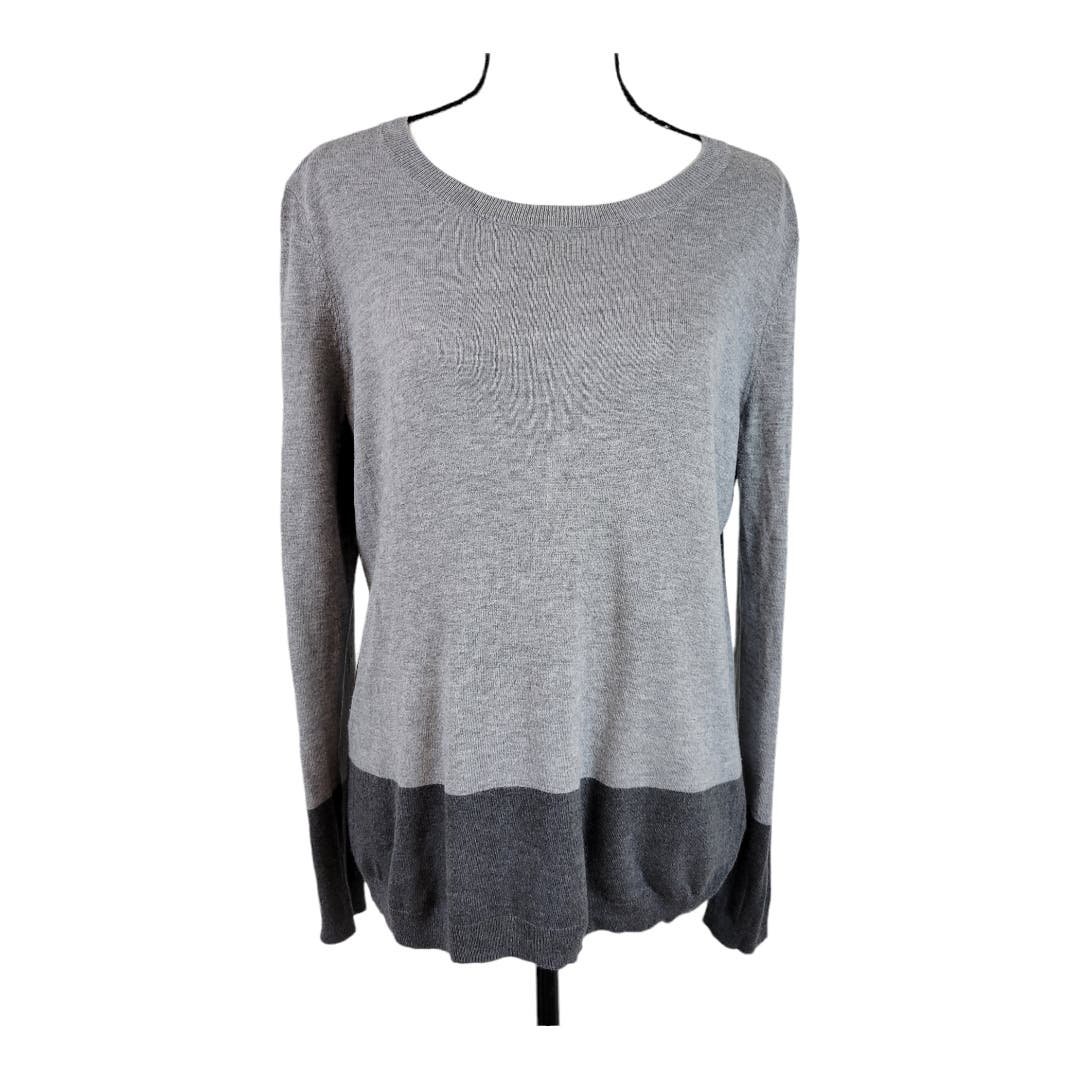 high discount TALBOTS Petite Sweater Women´s LP Lightweight Gray Charcoal Minimalist Career LCpiaEs3f Everyday Low Prices