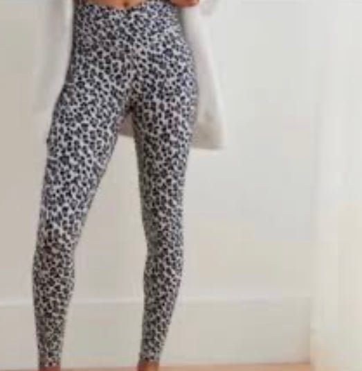 Perfect Aerie Cheetah Print Crossover Leggings size sma