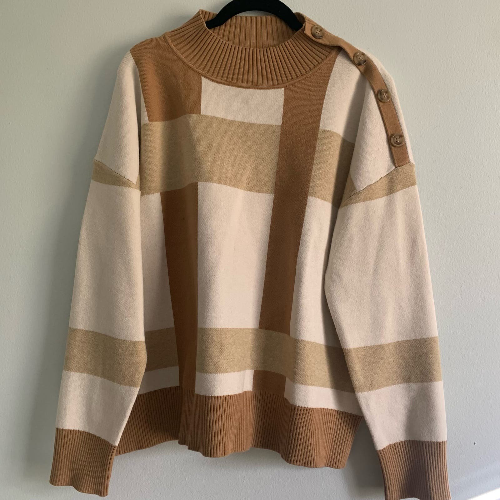 high discount Tahari colorblock sweater fvSeyEgKb Disco